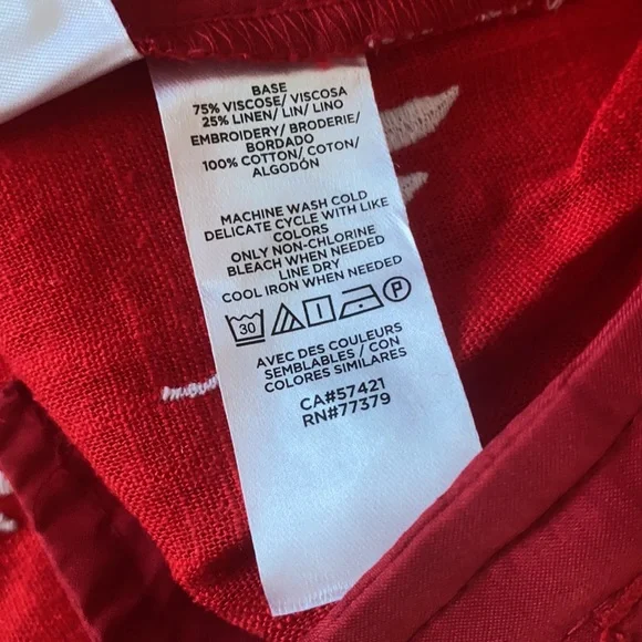 Ann Taylor The Embroidered Wide Leg Crop Pant size 8 - Picture 9 of 10